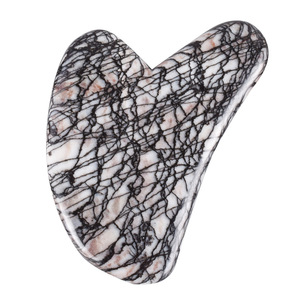 Piedra de <span class=keywords><strong>jaspe</strong></span> rojo Natural de alta calidad, tablero Gua Sha con forma de corazón pulido para la salud del cuerpo - Product Image 2