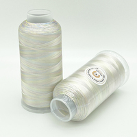 Benang Bordir Rayon Viscose 100% Multi Warna 120d/2 4000m untuk Mesin Bordir Komputer