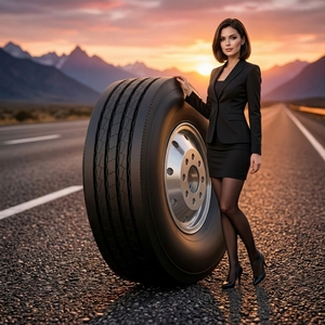 Pneu de camion radial en acier M266, vente en gros d'usine, 295/80R22.5, haute vitesse, longue distance, économique pour camions commerciaux - Product Image 1
