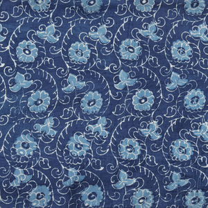 Estampado floral Algodón Estampado Tela Bloque Floral Correr Jaipuri Impreso a mano Vestido de mujer Material - Product Image 1