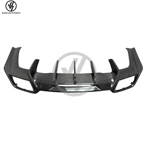 Diffuseur arrière en fibre de carbone brillant style R pour Benz AMG GT GTS 2015-2018, pièces de voiture - Product Image 1