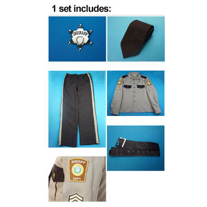 Nouveaux Costumes d'Halloween pour adultes Costume de shérif pour hommes Pourim Halloween Police Man Cosplay Costumes - Product Image 4