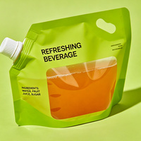 Offre Spéciale – Faible MOQ – Sachets Doypack Personnalisés Imprimés Grande Capacité avec Poignée, Bec Verseur et Fenêtre Transparente, Anti-fuite