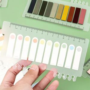 Ultra-Thin 200 Sheet Color Index Sticky Notes & <b>Bookmark</b> Memo Paper Self-Adhesive for Office & School Use - Product Image 2
