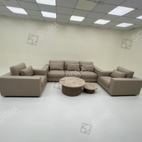 Ensemble de canapés rembourrés de luxe de haute qualité nouveau design combinaison canapé sectionnel chaise table basse