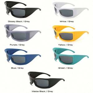 Gafas de Sol Cuadradas Extra Grandes de Moda 2022, Montura Gruesa, Estilo Punk, Cyberpunk, Y2K, para Hombre y Mujer - Product Image 5