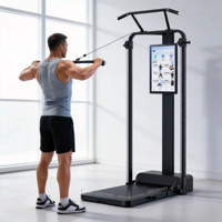 Miroir intelligent numérique compact sans installation Gantry Smith, équipement de gym à domicile tout-en-un pour un entraînement complet du corps