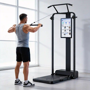 Miroir intelligent numérique compact sans installation Gantry <span class=keywords><strong>Smith</strong></span>, équipement de gym à domicile tout-en-un pour un entraînement complet du corps - Product Image 1