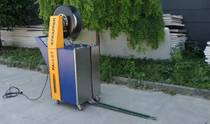 מכונת קשירה אנכית ניידת למחצה אוטומטית מדגם DBA-1300A לאריזת משטחים וקרטונים מ-PP/PET למכירה - Product Image 3