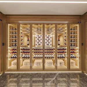 Изготовленный на заказ ячмень стеклянный дисплей винный погреб компрессор система охлаждения Электрический источник питания свободно стоящий для гостиниц, ресторанов - Product Image 6