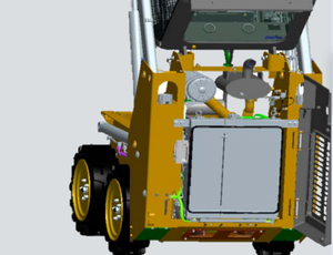 PENGIRIMAN GRATIS KATOCASE China Skid Steer <span class=keywords><strong>Loader</strong></span> 3.5ton EPA Yanmar Diesel Engine 61300W 0.6m Bucket Short Turning <span class=keywords><strong>Wheel</strong></span> <span class=keywords><strong>Loader</strong></span> - Product Image 5