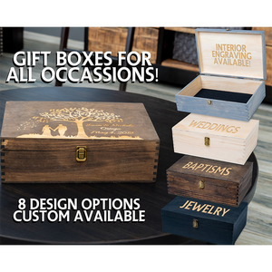 Boîte de rangement personnalisable en métal ou en bois, avec logo personnalisé, recyclable, pour bonbons, bijoux, thé, coffret cadeau, disponible en plusieurs couleurs. - Product Image 3