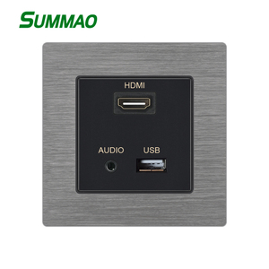 Multimédia USB VGA AV <span class=keywords><strong>AUDIO</strong></span> <span class=keywords><strong>prise</strong></span> <span class=keywords><strong>murale</strong></span> universelle avec port USB - Product Image 4