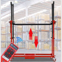 Échafaudage Électrique 320 KG 3 M, Plateforme Élévatrice Mobile Portable Avec Stabilisateurs