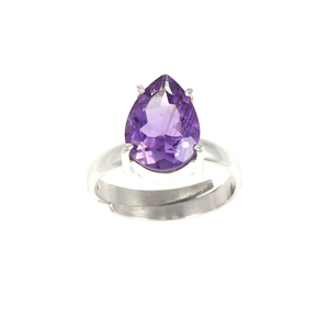 Lightweight Natural Amethyst Gemstone Silver <b>Rings</b> for Women <b>Ring</b> Gemstone <b>Ring</b> eternity vermeil Wholesale Rate - Product Image 2