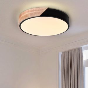 Dislive da 11 pollici moderno minimalista plafoniera a LED con montaggio a filo dimmerabile legno metallo acrilico temperatura colore 6000K 18W IP44 - Product Image 5