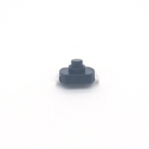 17*12mm On-Off Black Flashlight <strong>Control</strong> Switch <strong>2</strong>-Pin Electronic Structure Feet Table Light Central <strong>Button</strong> Max 0.5A - Product Image 2