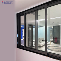 Ventanas de Diseño Personalizado Estilo Europeo para Hoteles Fuson, Ventanas Corredizas de Doble Vidrio