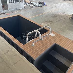 <span class=keywords><strong>Piscine</strong></span> <span class=keywords><strong>hors</strong></span> <span class=keywords><strong>sol</strong></span> de 10 pieds en conteneur, avec terrasse en WPC haut de gamme, filtration polymère et éclairage LED pour complexe hôtelier et jardin - Product Image 3