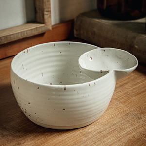 Cuenco para servir patatas fritas y pollo frito, vajilla de cerámica para ensalada de frutas, patatas fritas, ramen, bola de masa con divisor de salsa de tomate - Product Image 2