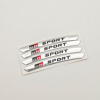 Autocollants de roue de voiture avec Logo GR Sport en aluminium, 4 pièces/ensemble, pour Toyota Yaris CH R RAV4 Corolla Hilux GR Gazoo Racing, accessoires