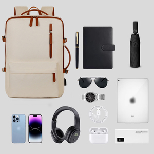 Mochila de Negócios Multifuncional USB, Bolsa para Laptop em Tecido Oxford Durável, Mochila Casual Personalizada com Logo para Unissex - Product Image 3