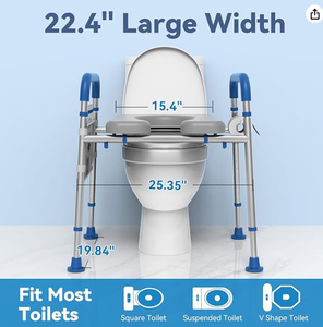 Corrimano di sicurezza per vasca da bagno e corrimano per doccia, adatti per bagni di anziani e disabili. Sono dotati di manici antiscivolo. - Product Image 1