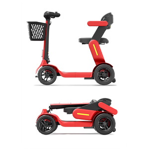 Scooter eléctrico plegable de 4 ruedas con Motor sin escobillas de 250W <span class=keywords><strong>para</strong></span> personas mayores, batería de iones de litio, ciclomotor eléctrico inteligente, rango de 40KM - Product Image 4