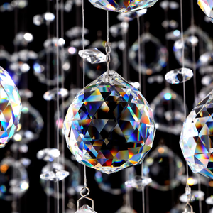 Lampadario a Soffitto a Goccia Quadrata in Cristallo LED JACKSUN, Luce a Sospensione Personalizzata per Hotel, Villa, <span class=keywords><strong>Soggiorno</strong></span> Interno, Soffitto di Casa - Product Image 5