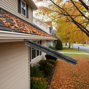 Cepillo para limpieza de canalones DB Wholesale de 30 pies y 4.33 pulgadas de diámetro, herramienta de protección contra hojas a nivel del suelo para mantenimiento de canalones - Product Image 2