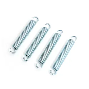 Custom High Quality Stainless Steel Double Hook Tension Extension Spring Spiral Coil Garage Door Spring
