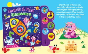 Livre de carte son amusant à 6 boutons pour enfants <span class=keywords><strong>Rechercher</strong></span> et trouver des dinosaures Livre d'images audio Ressource d'<span class=keywords><strong>apprentissage</strong></span> de la langue anglaise - Product Image 2