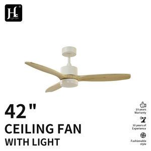 Lámparas de Techo de Madera Maciza, Ventilador de Techo para Comedor y Sala de Estar, LED de Frecuencia Variable, Silencioso, Estilo Nórdico, 42 Pulgadas - Product Image 2