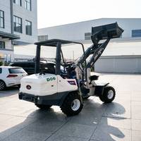 Caricatore Frontale Elettrico Compatto 4x4 a Batteria, Piccolo Caricatore per Agricoltura e Fattoria