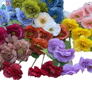 LFH arranjo de flores para salão de casamento, rosa de lótus de 4 cabeças, melaleuca, peônia, com r alto, para convidados, primavera