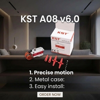 Micro-servo numérique KST A08 V6.0 HV à engrenages métalliques 3.2Kgf.cm 0.09sec 8mm sans noyau 2BB pour pièces d'avion RC DLG F3K F5K