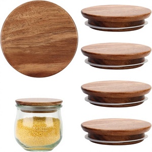 Oferta Especial: Juego de Almacenamiento de Cocina de Diseño Minimalista, Tarro de Vidrio Hermético con Tapa de Madera, Cuchara, Recipiente para Condimentos, Almacenamiento de Especias, Uso Alimentario, Cajón - Product Image 4