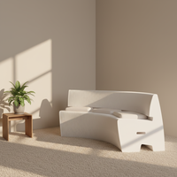 Canapé pliable en papier accordéon, gain de place, élégant pour la décoration intérieure, excellent choix pour les déménagements rapides