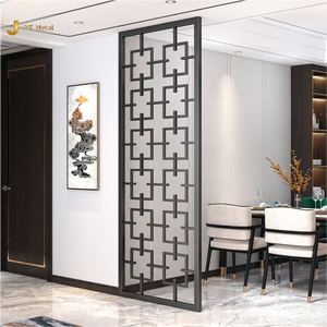 EX600 Modern Stainless Steel Laser Cut Foldable Multi-Functional Decorative Screen <b>Divider</b> for Commercial Interior Engineering - Product Image 6