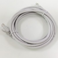 Câble Ethernet LAN UTP Cat5e, 26AWG, 4 paires, 3 mètres, RJ45 plaqué or, gaine PVC LSZH, conducteur CCA, certifié CE