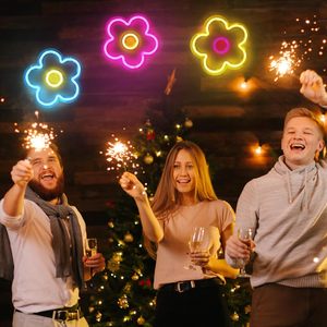 Flower Neon Sign LED dimmable USB powered ambient <b>light</b> store <b>window</b> decoration <b>light</b> street indicator <b>light</b> landscape <b>light</b> 5V - Product Image 1