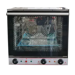 Commercial 4 Trays Ovens Bakery Equipment Electric Convection Oven With Steam Function