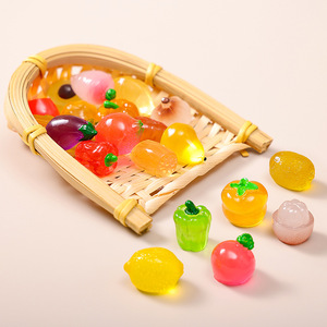 Miniatures de légumes et de fruits en résine, décoration artisanale, mini paysage, ornement d'aquarium, <span class=keywords><strong>jardin</strong></span> féerique, terrarium, modè<span class=keywords><strong>le</strong></span> de diorama - Product Image 4