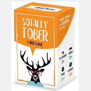 Sotally Tober kart oyunu sıcak satış yüksek kalite özel baskı Flashcards profesyonel genç çocuk kartı oyunu