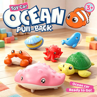 Ensemble de voitures jouets en plastique personnalisées à rétrofriction avec design de presse à donuts simulée, jouets éducatifs interactifs parent-enfant pour les 2-14 ans