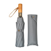 Parapluie pliable de voyage en pongé extra large, de qualité durable, classique, à ouverture et fermeture automatiques, avec revêtement imperméable