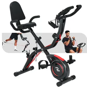 Snode XB10 X-bike Bicicleta de exercício portátil para adultos Bicicleta Sistema dobrável Ajuste de encosto 16 níveis com Resistência