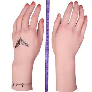 Qianshou Adult TPE Sex Toy Inverted <b>Hand</b> <b>Mold</b> Display Model Bendable Skeleton Finger Airplane Cup Design Masturbators Yellowish - Product Image 2