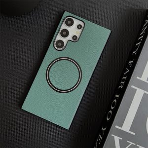 Coque arrière magnétique de luxe en cuir PU pour Samsung <span class=keywords><strong>Galaxy</strong></span> S25 S24 S23 <span class=keywords><strong>S22</strong></span> S21 Ultra S24 + Plus S23 FE Couverture de charge sans fil - Product Image 6