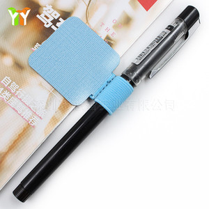 Korean stationery creative leather pen <b>clips</b>, self-adhesive pen holders, loose-leaf notebooks, elastic pen <b>clips</b> - Product Image 3